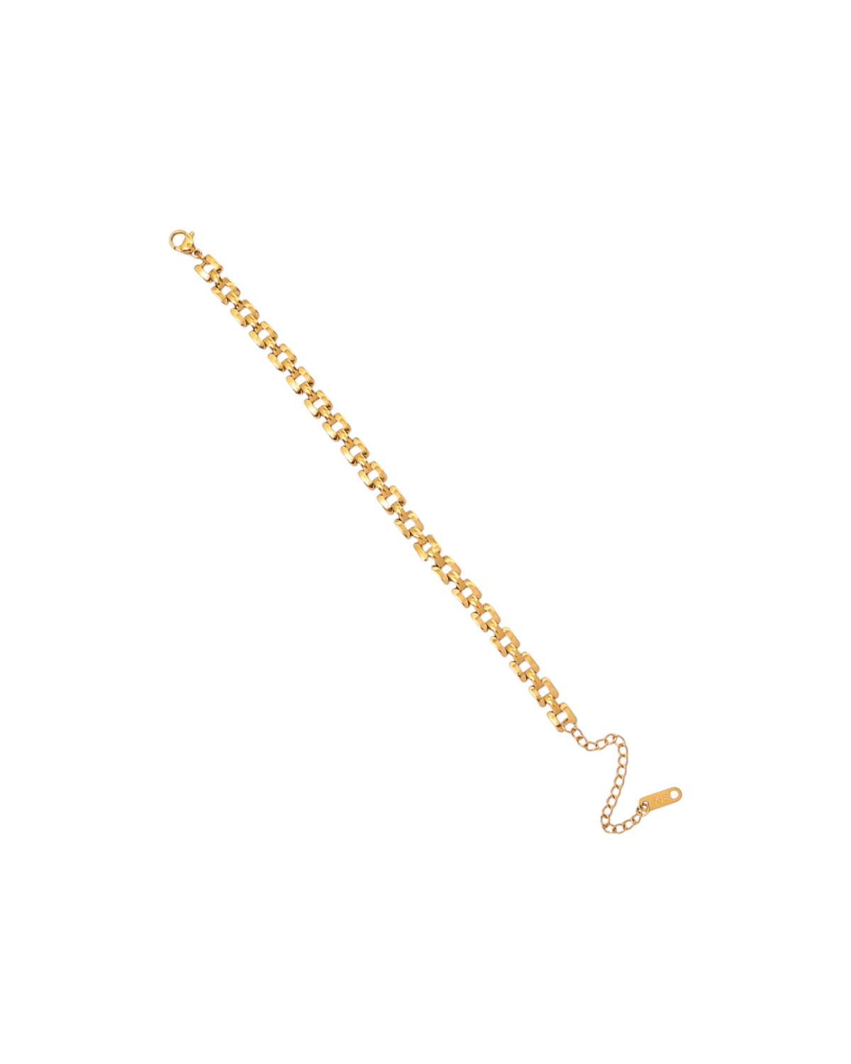 Pulsera Sendero Dorado en acero inoxidable con PVD oro 18K