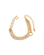 Pulsera Luz Serena en acero inoxidable con PVD oro 18K