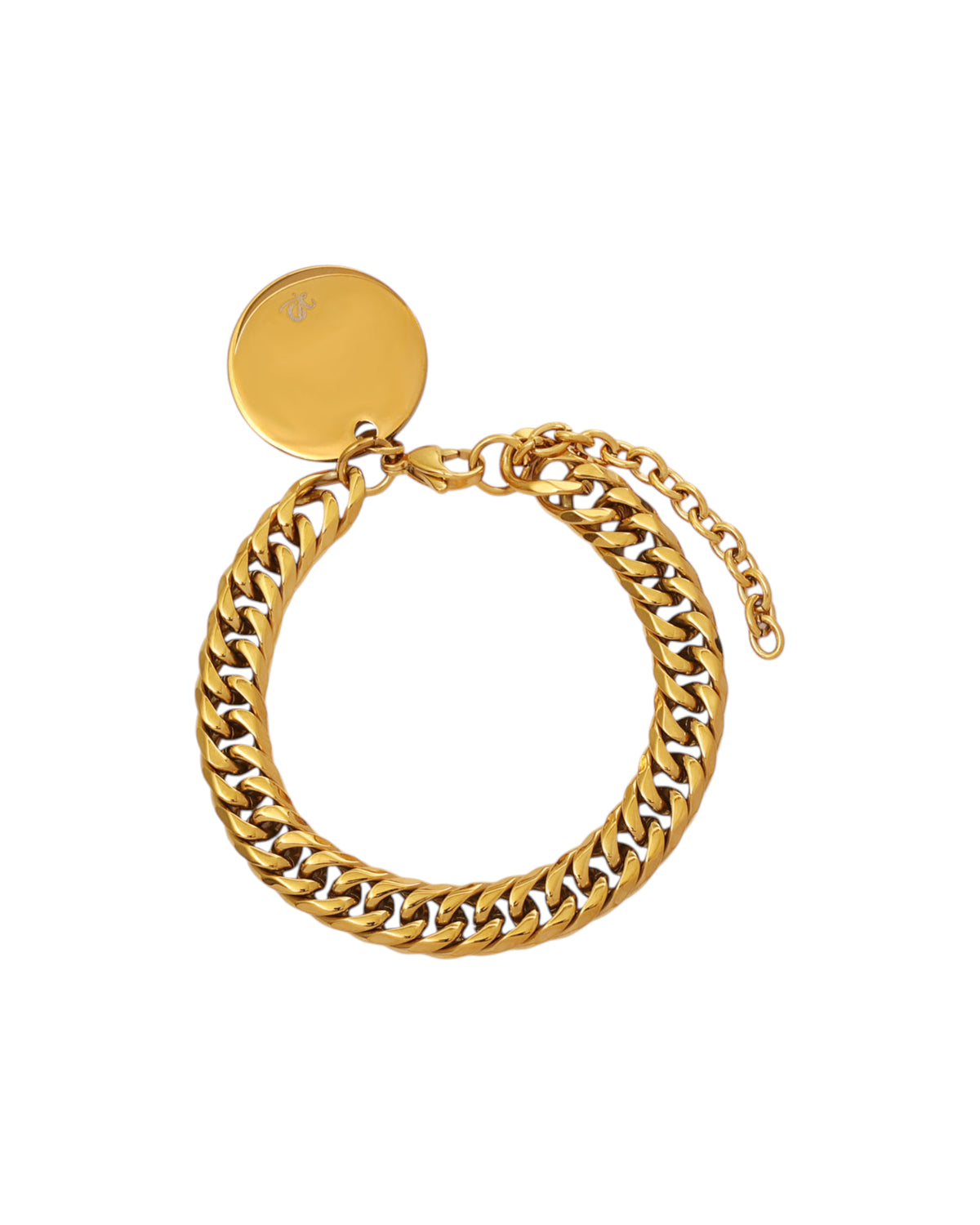 Pulsera Miami Sol en acero inoxidable con PVD oro 18K