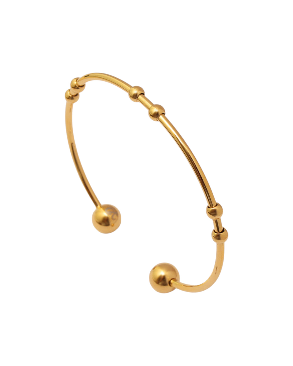 Pulsera Aro Celestial en acero inoxidable con PVD oro 18K