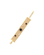 Pulsera Eclipse Dorado en acero inoxidable con PVD oro 18K