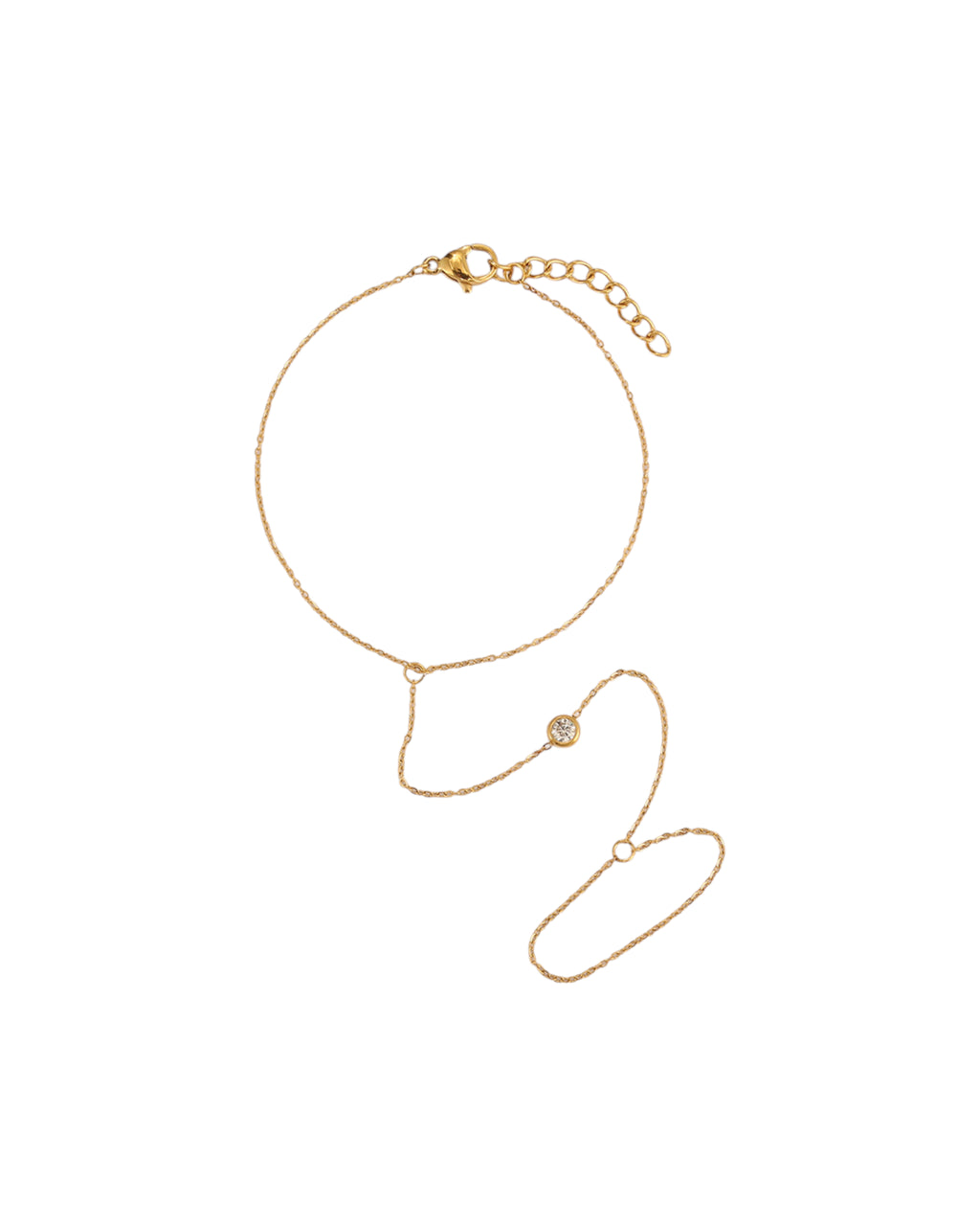 Pulsera Enlace de Luz en acero inoxidable con PVD oro 18K