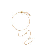 Pulsera Enlace de Luz en acero inoxidable con PVD oro 18K