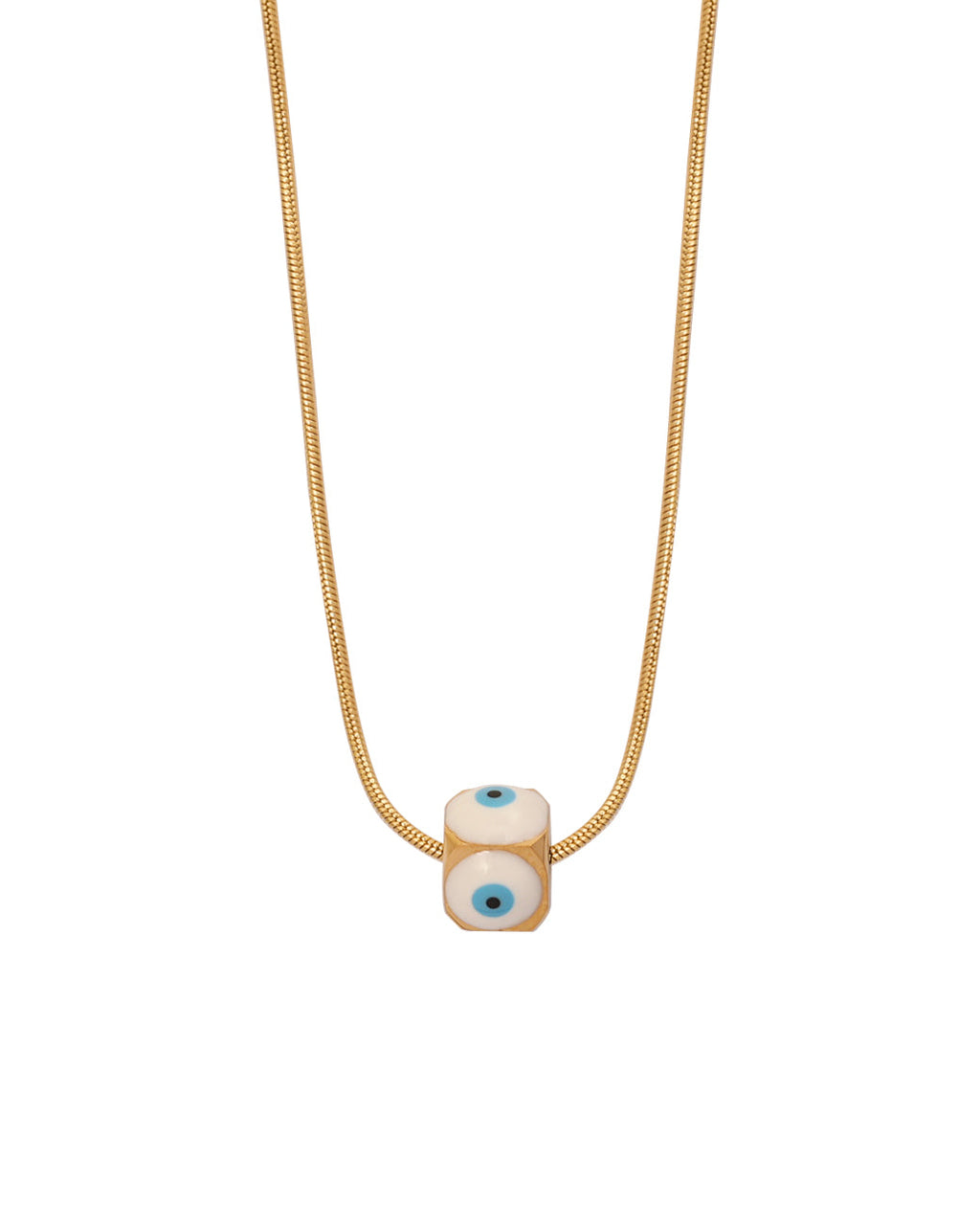 Collar Brisa Celeste en acero inoxidable con PVD oro 18K