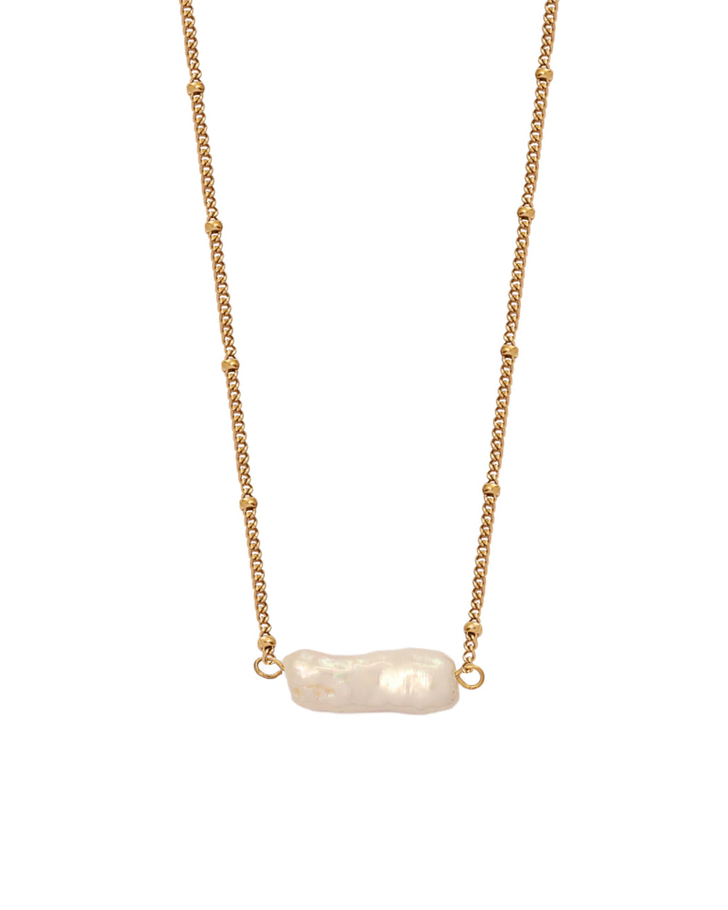 Collar Bruma Barroca en acero inoxidable con PVD oro 18K