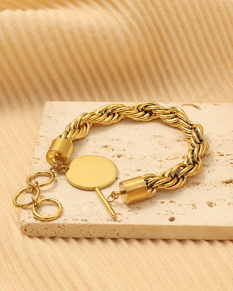 Vista adicional de pulsera Trenza Luminar de Xihe By Dm
