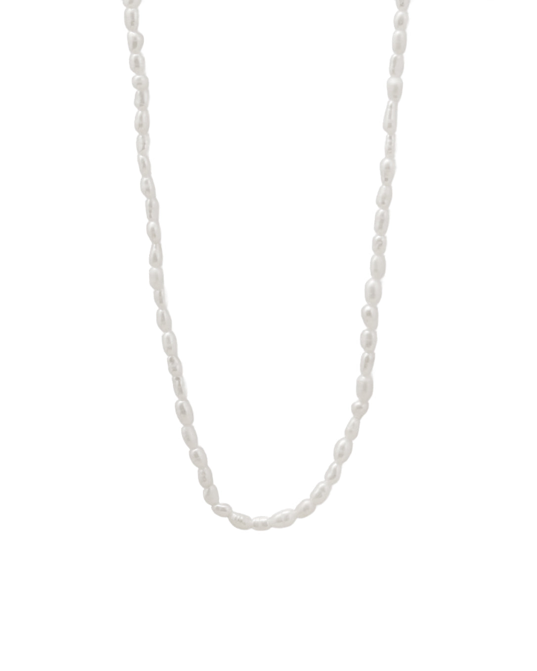 Collar Perla Aurora en acero inoxidable con PVD oro 18K