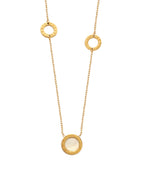 Collar Concha de Luz en acero inoxidable con PVD oro 18K