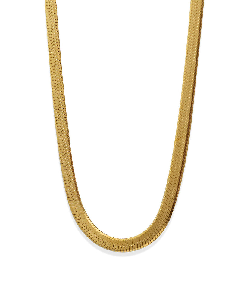 Collar Orión en acero inoxidable con PVD oro 18K